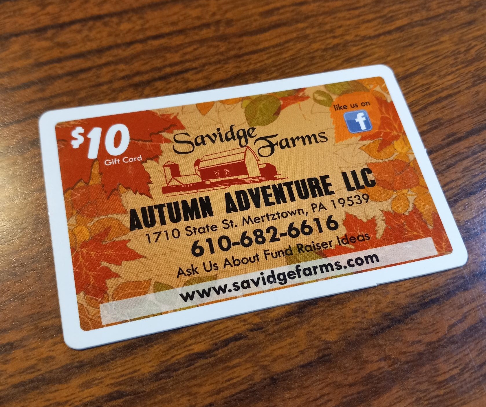 Savidge Farms Gift Cards