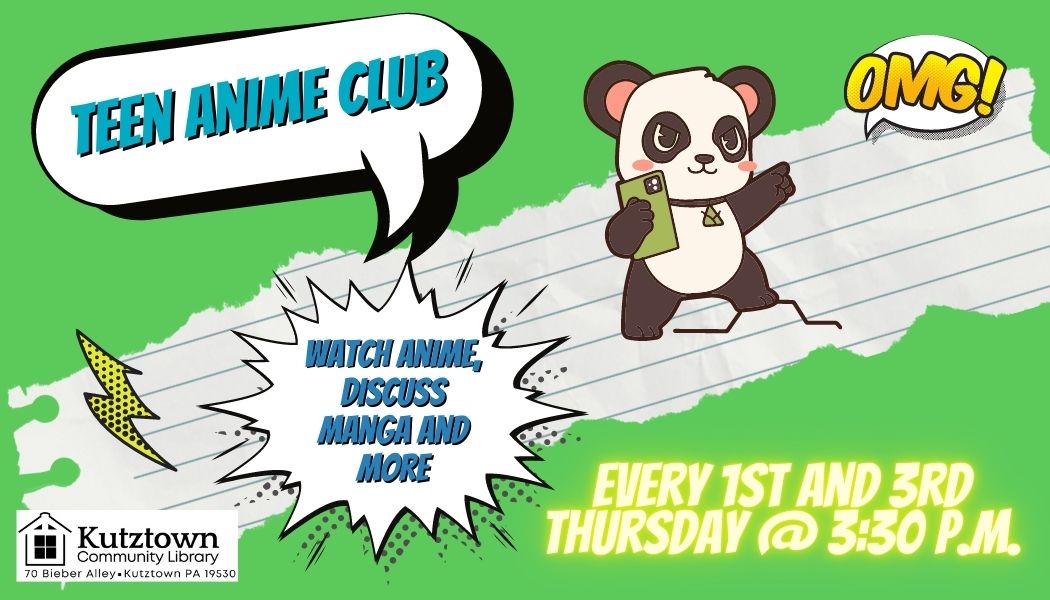 No registration required for Anime Club.