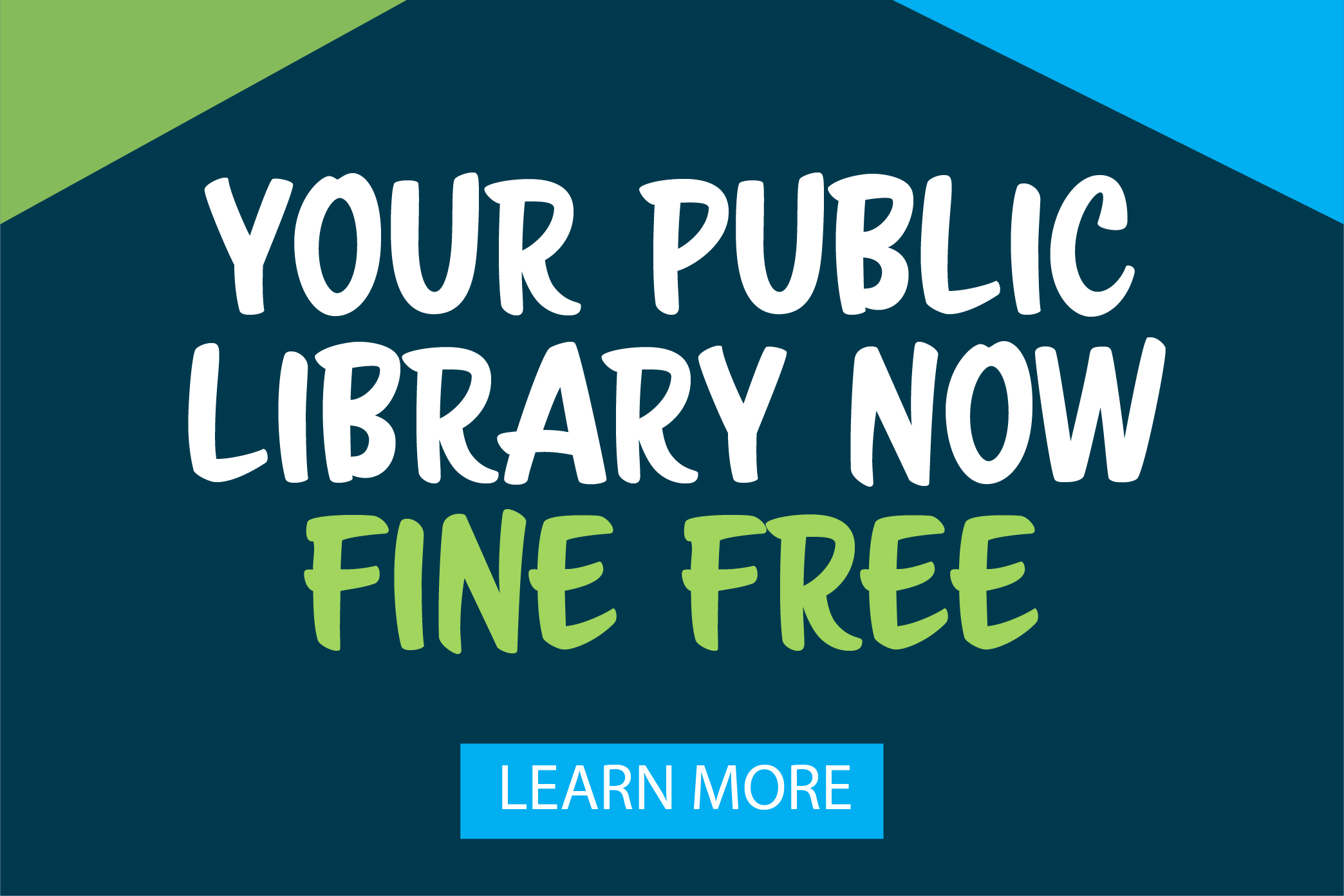 Your public library now fine free