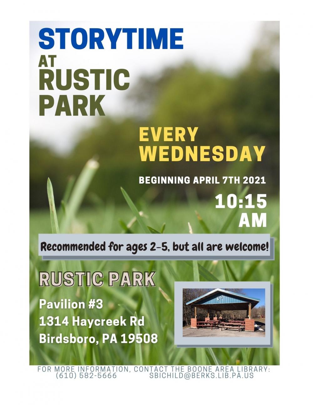 Storytime at Rustic Park