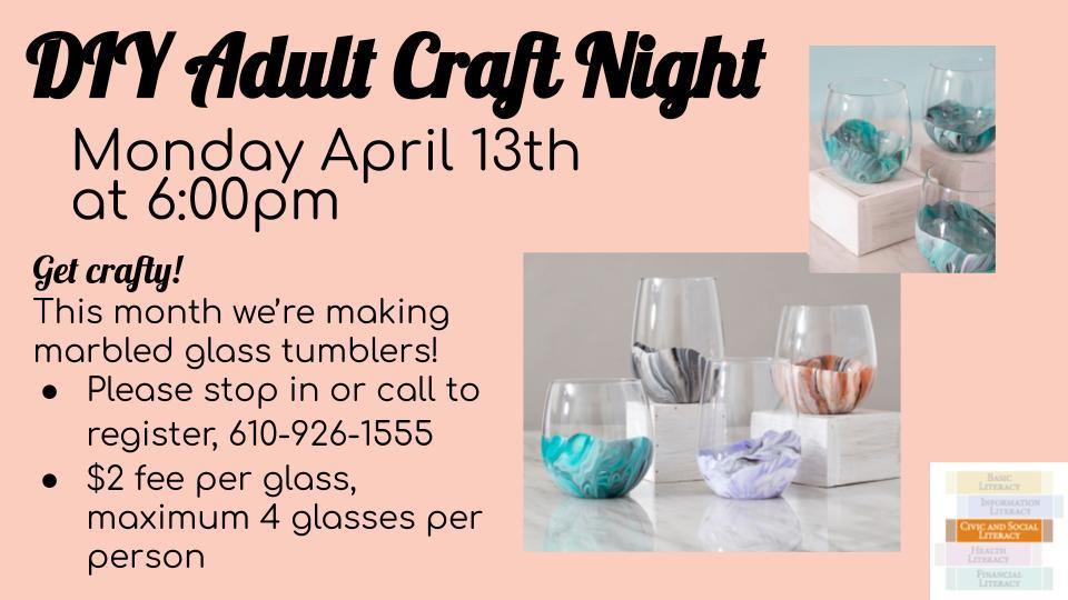 do it yourself adult craft night