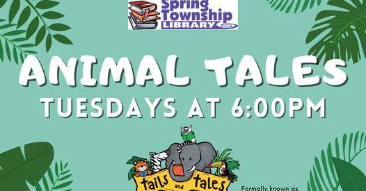 Animal Tales Tuesdays at 6pm on FB Live