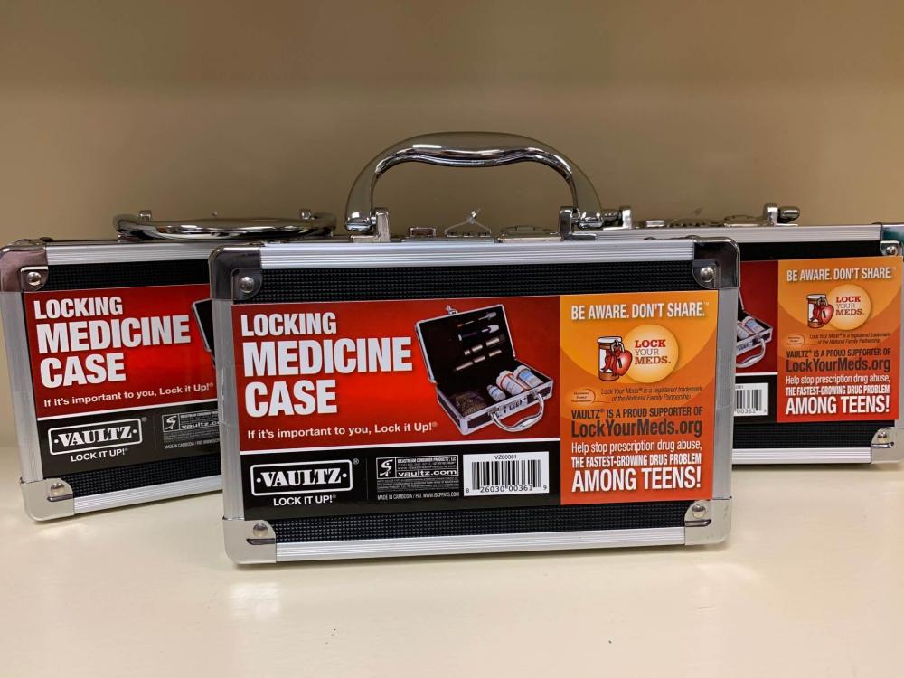 Council on Chemical Abuse medication lock boxes