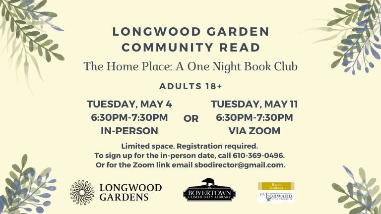 Longwood Garden Book Club In-person