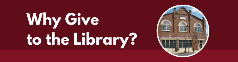 Why give to the library?