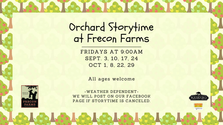 Orchard Storytime at Frecon Farms