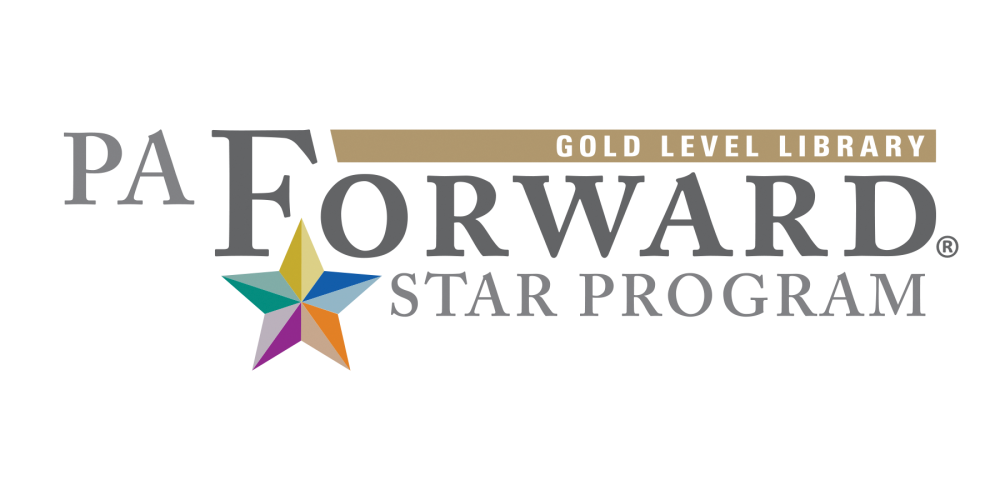 Pa Forward gold star logo with registered trademark