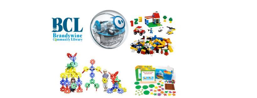 STEM toy collage with BCL logo