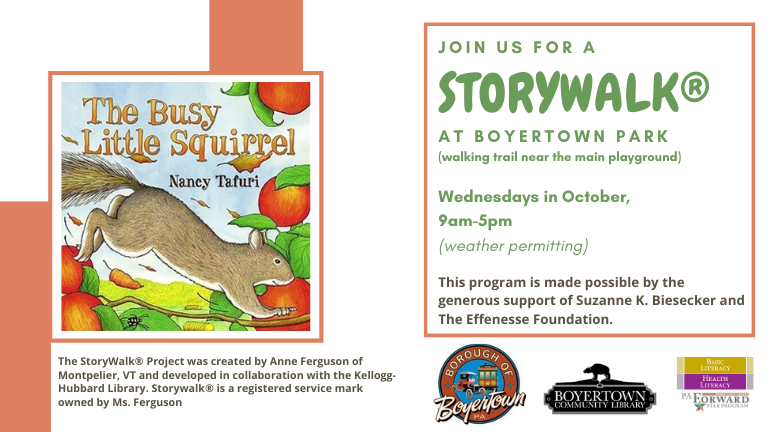 StoryWalk-The Busy Little Squirrel
