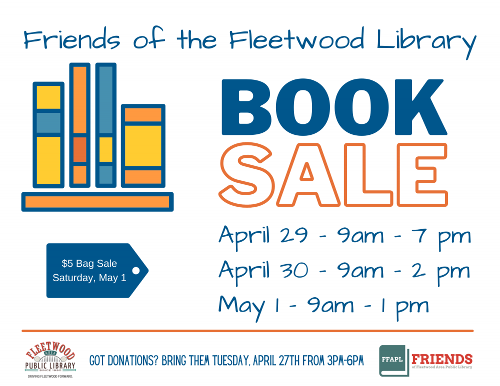 Used Book Sale April 29, 30, and May 1