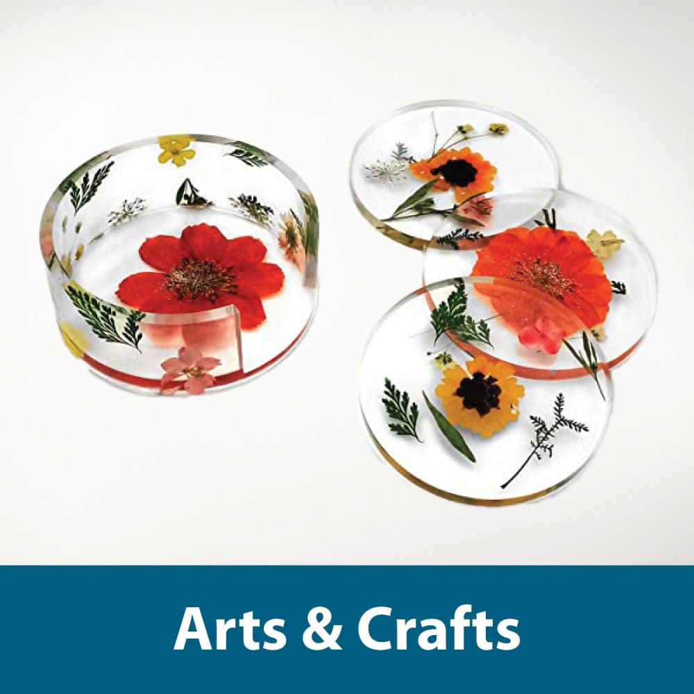 Library of Things: Arts & Crafts. Image of resin coaster mold.