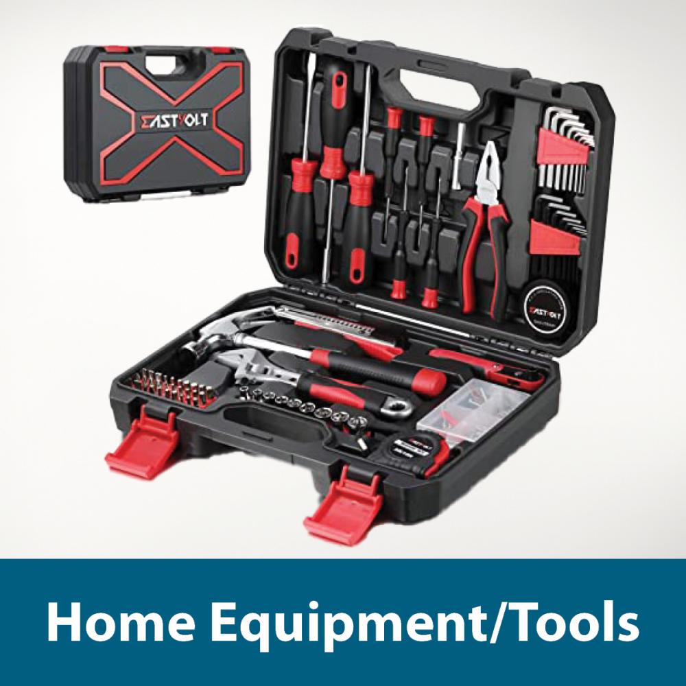 Library of Things: Home Equipment/Tools. Open tool kit.