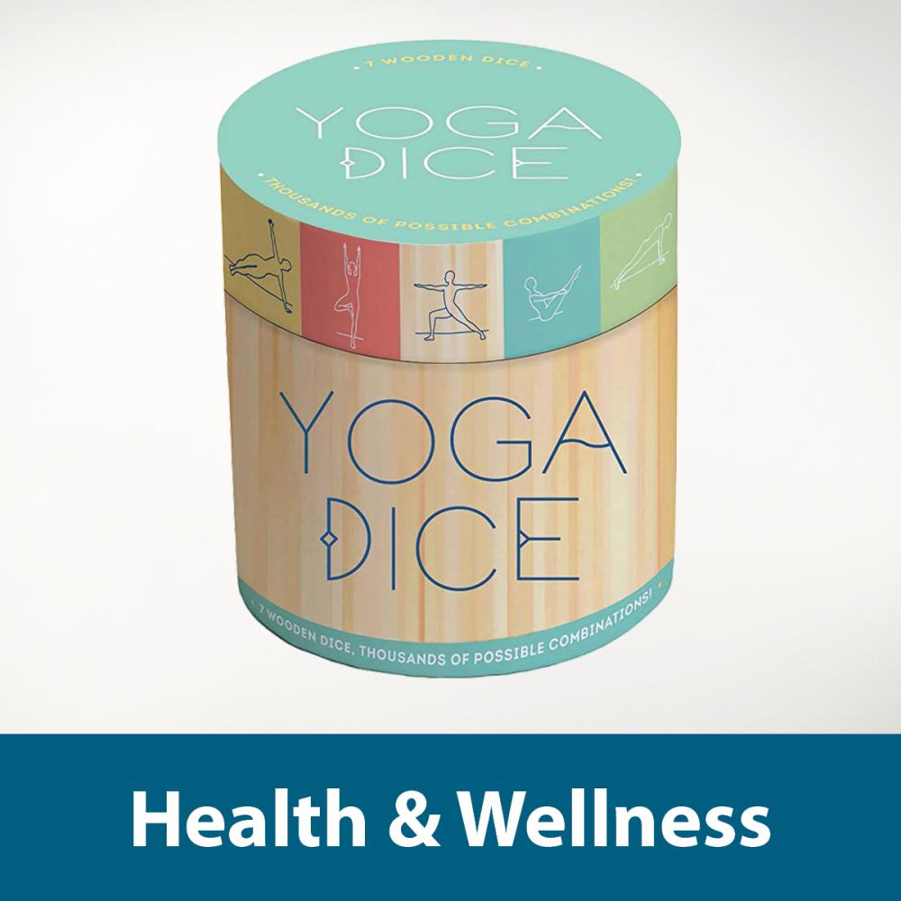 Library of Things: Health & Wellness. Image of yoga dice kit