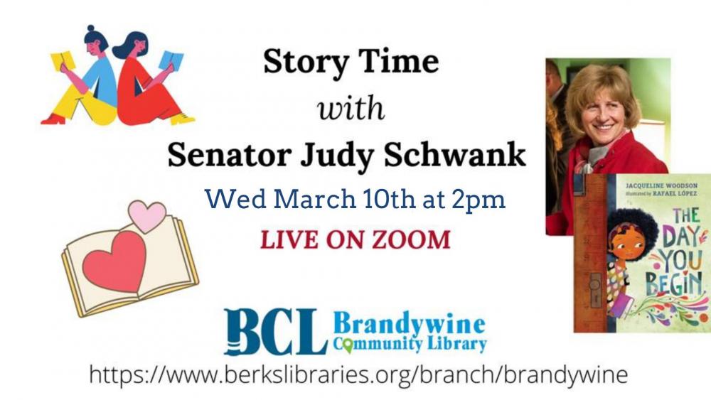 story time with senator schwank graphic