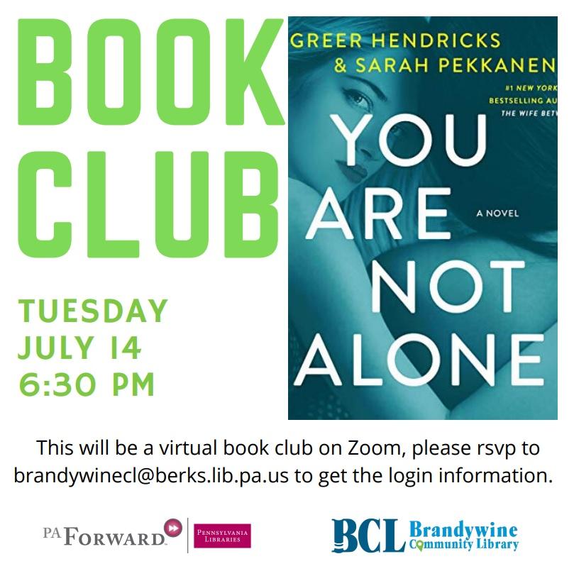book club flyer