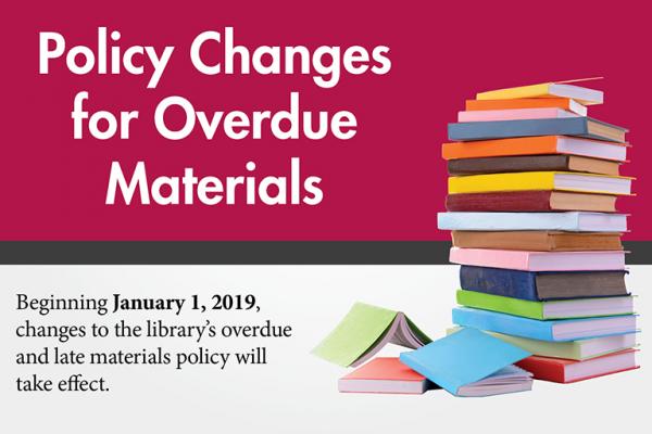 Policy Changes for Overdue Materials