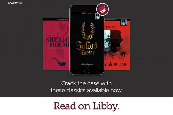 Three book covers with the text "Read on Libby" underneath
