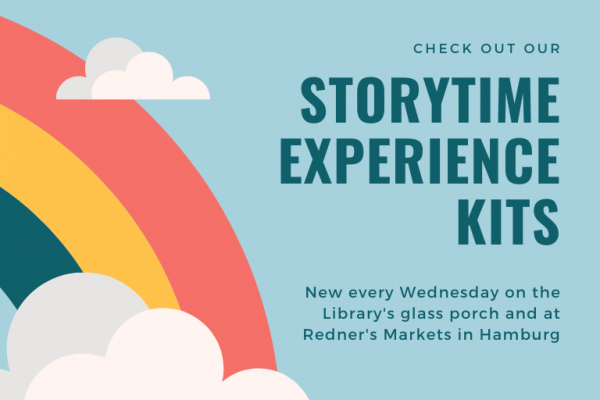 Storytime experience kits available on Wednesday