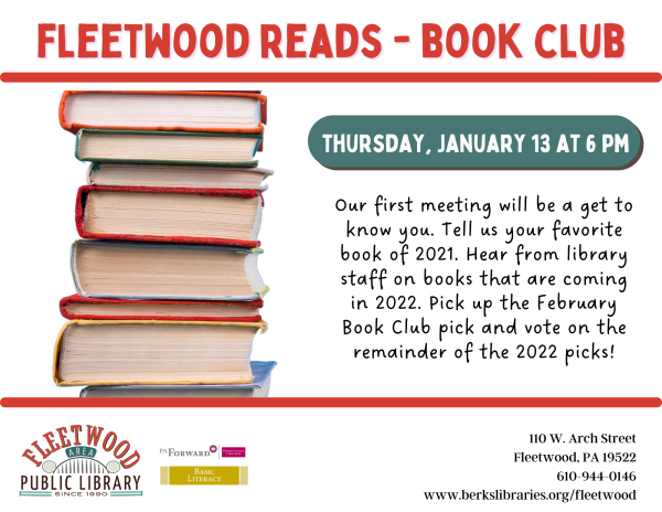 book club second thursday at 6:30pm