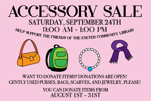 Donate gently used purses, bags, scarves, and jewelry!
