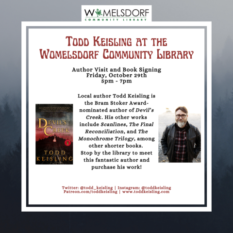 Information about Todd Keisling at the library.