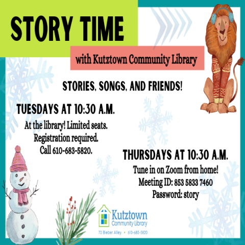 winter story time schedule