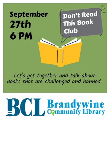Don't read this book club flyer