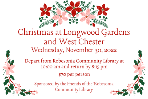 details of event surrounded by Christmas season flowers