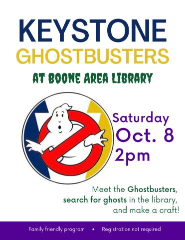 The Keystone Ghostbusters at Boone Area Library