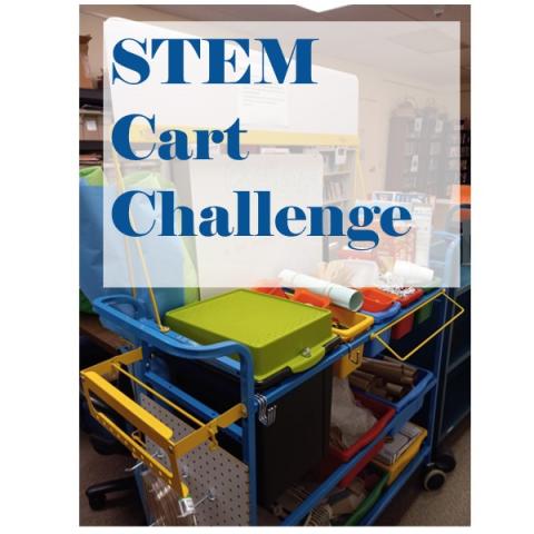 image of the cart and text- STEM cart challenge