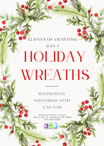 12 Days of Crafting - Day 1 Holiday Wreaths