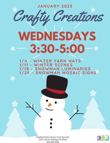 Crafty Creations - Wednesdays 3:30-5:00