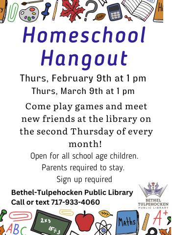 Homeschool hangout flyer
