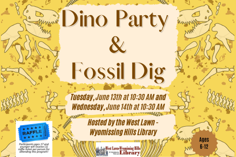 Dino Party and Fossil Dig (Tuesday Event)