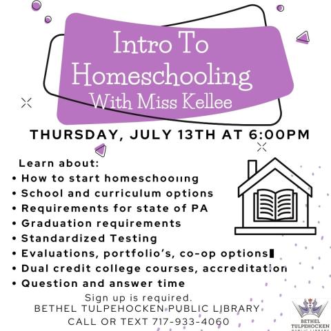intro to homeschooling flyer