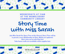 Information about Story Time with Miss Sarah!
