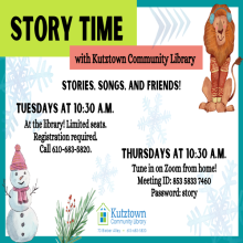winter story time schedule