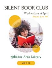 Silent Book Club for Teens - Wednesdays at 2pm