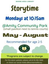Storytime at Amity Community Park