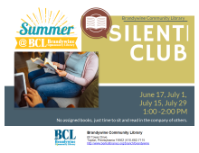 silent book club graphic