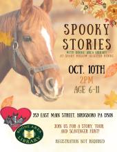 Spooky Stories at Shady Hollow Assisted Riding Oct. 10th at 2pm