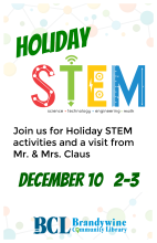 Holiday STEM flyer