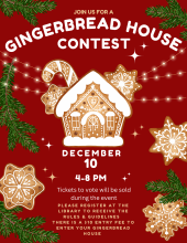 gingerbread house contest flyer