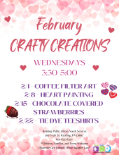 Description of Crafty Creations program for February 2023