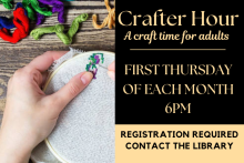Crafter hour: an adult craft event
