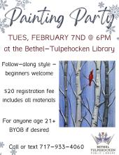 Painting party flyer