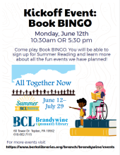 Book Bingo- Summer Kickoff