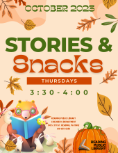 Stories and Snacks - Thursdays from 3:30-4:00