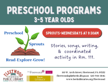 Preschool Sprouts flyer