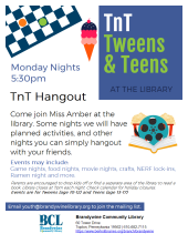 TnT (tweens and teens) Gaming & Hangout